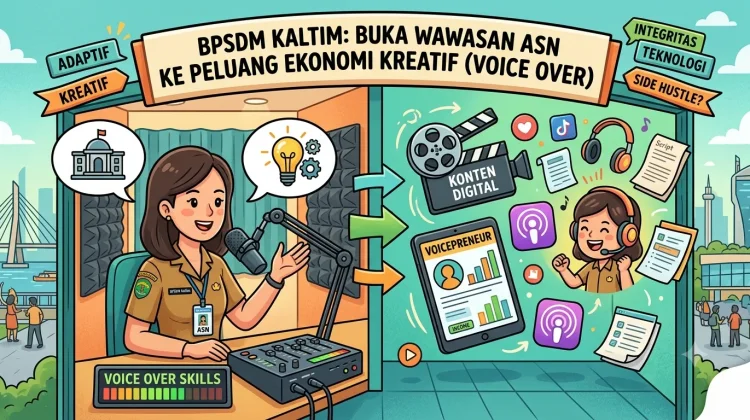 BPSDM Kaltim Buka Wawasan ASN terhadap Peluang Ekonomi Kreatif dari Voice Over