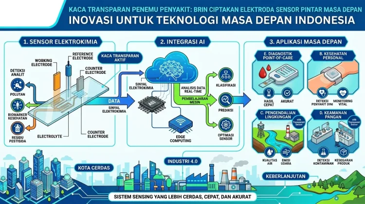 Kaca Transparan Penemu Penyakit: BRIN Ciptakan Elektroda Sensor Pintar Masa Depan