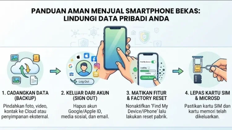 Menjual Smartphone Bekas tanpa Meninggalkan Data Pribadi