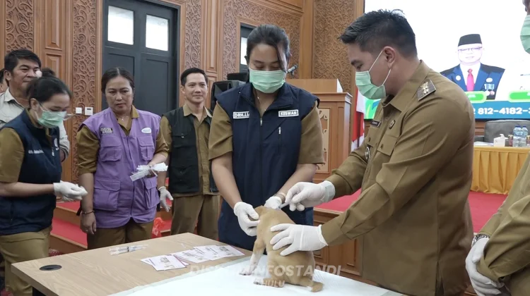 Cegah Rabies di Ujoh Bilang, Pemkab Mahulu Gelar Kick Off Bulan Anti Rabies 2026