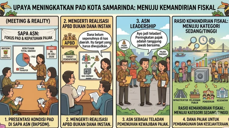 PAD Samarinda Baru 36 Persen, Pemerintah Kota Dorong Kepatuhan Pajak