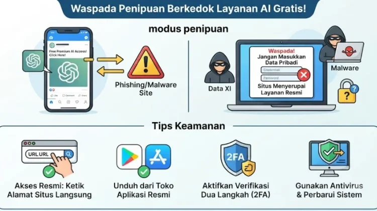 Link AI Gratis di Media Sosial?Jangan Langsung Klik sebelum Cek
