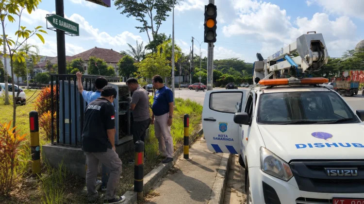 Halo RRI: Dishub Perbaiki Traffic Light Rusak