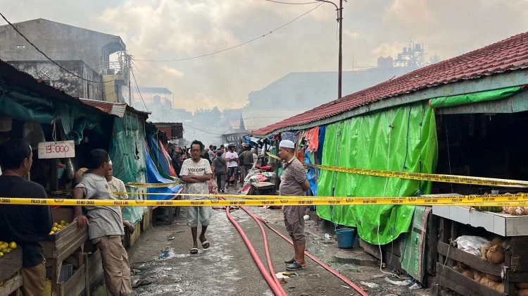 Polisi Sesalkan Masyarakat Rusak TKP Kebakaran Pasar Sepinggan Demi Besi Tua