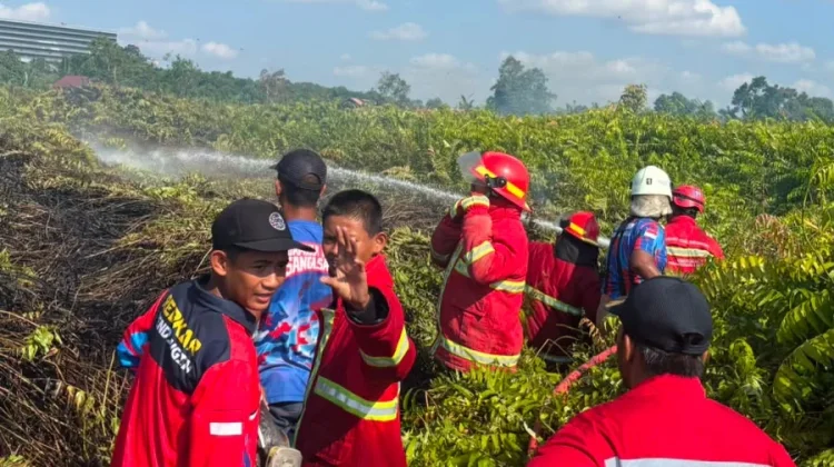 Karhutla Tiga Hektare di Sangasanga Berhasil Dipadamkan Petugas