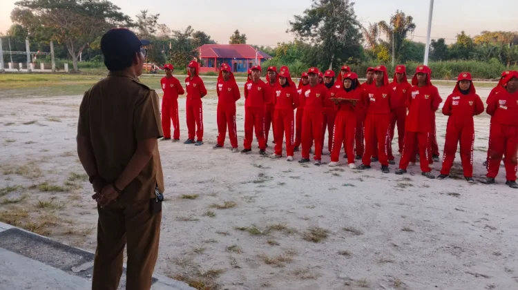 34 Anggota Paskibra Muara Bengkal Jalani Pembinaan jelang Upacara HUT ke-81 RI