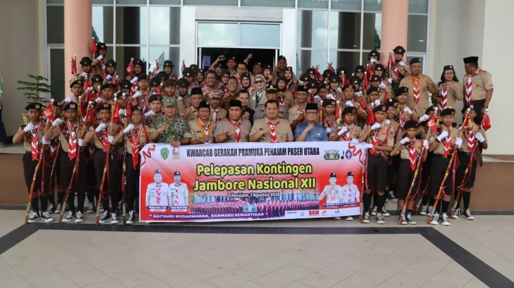 Sebanyak 71 Pramuka PPU Dilepas Ikuti Jambore Nasional XII