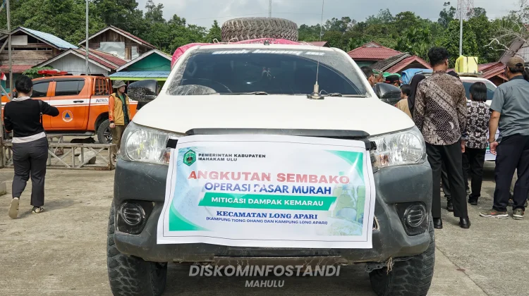 Pemkab Mahulu Salurkan Sembako ke Long Apari