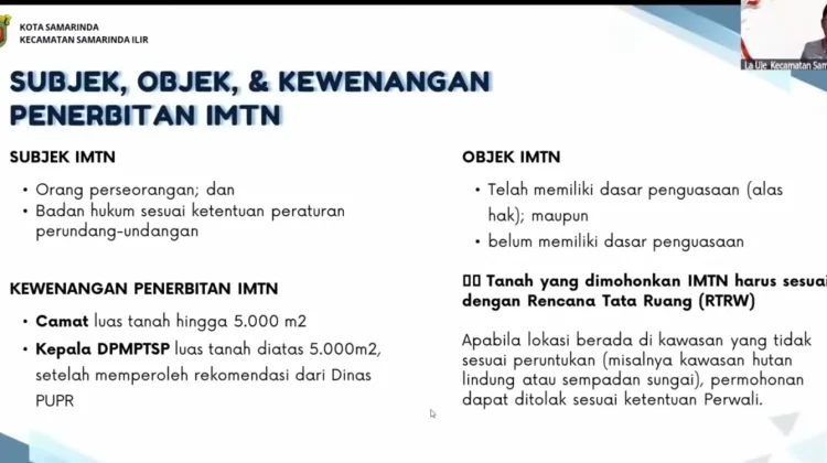 BKPSDM Samarinda Edukasi ASN, IMTN Tidak Sama dengan Sertifikat Tanah