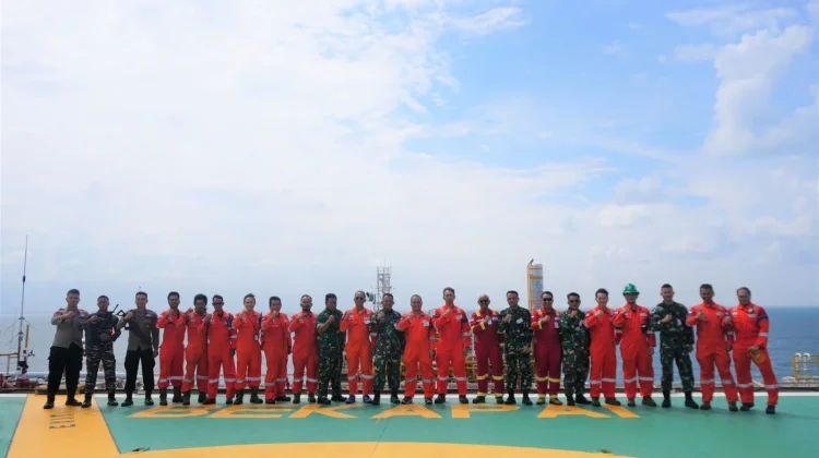 Amankan Obvitnas, TNI AL Sinergi Jaga Pasokan Migas Lepas Pantai PHM