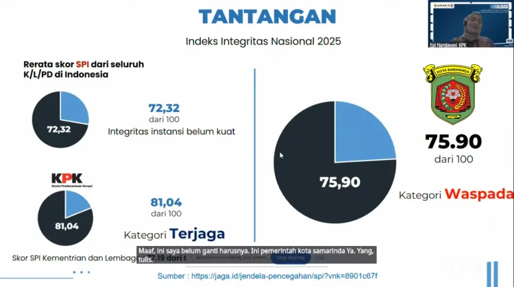 KPK Dorong ASN Samarinda Perkuat Pemahaman Antikorupsi di Era Digital