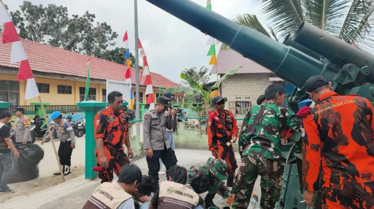 Meriam Jepang di PPU Dirawat jelang HUT Kemerdekaan