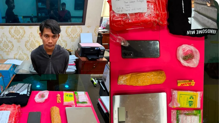 Polda Kaltim dan Bea Cukai Bekuk Pengedar Ganja lewat Control Delivery