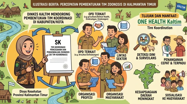 Dinkes Kaltim Dorong Kabupaten dan Kota Bentuk Tim Koordinasi Zoonosis
