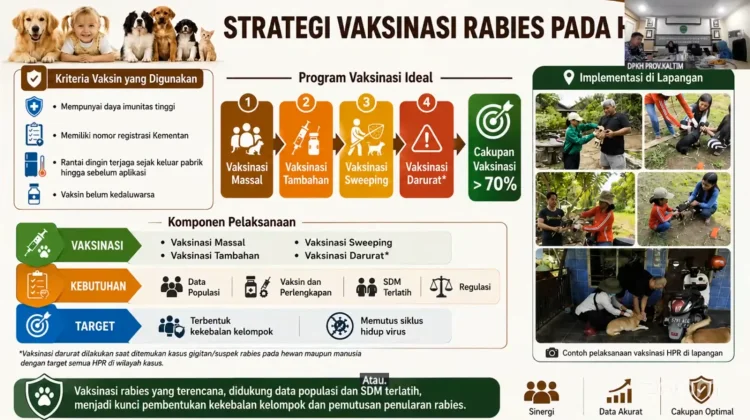 DPKH Kaltim Dorong Vaksinasi Rabies Minimal 70 Persen