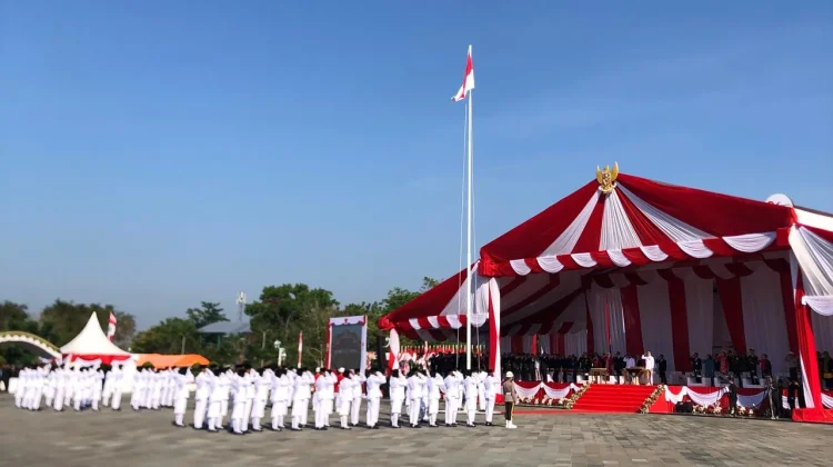 Upacara HUT Ke-81 Republik Indonesia, Sang Merah Putih Sukses Berkibar di Paser