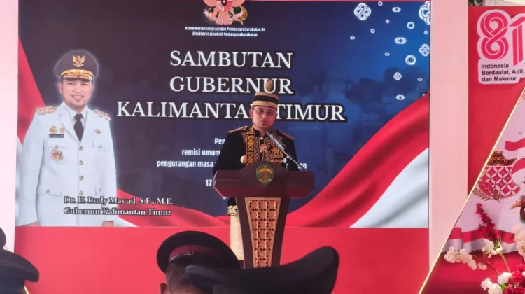 Kanwil Kemenkum Kaltim Hadiri Penyerahan Remisi HUT ke-81 RI