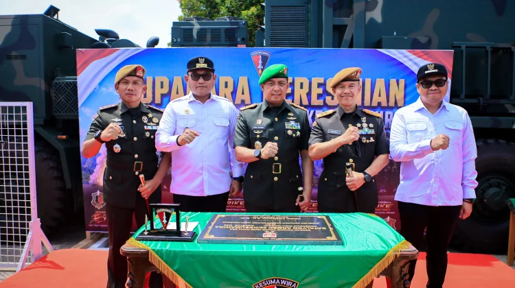 Pangdam VI/Mulawarman Resmikan Yonarmed 22/Kesumawira di Kaltim