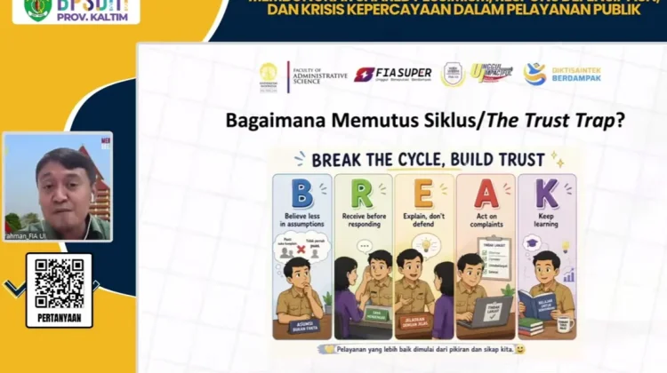 BPSDM Kaltim Ungkap Cara Putus Siklus Krisis Kepercayaan Pelayanan Publik
