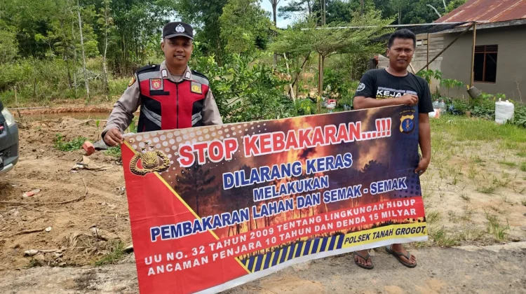 Cegah Karhutla, Polres Paser Imbau Stop Membuka Lahan dengan Dibakar