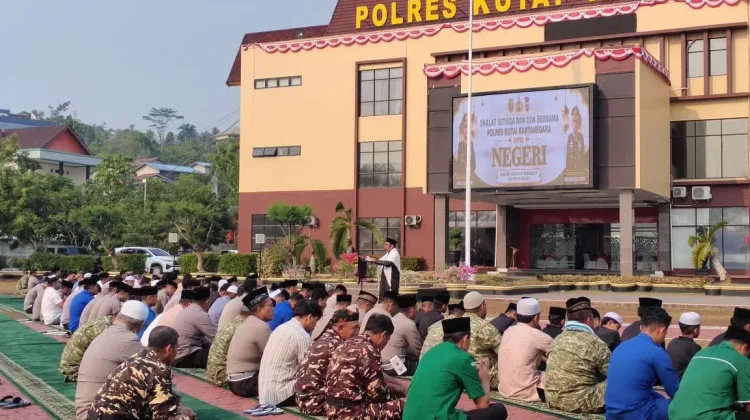 Ikhtiar Hadapi Kemarau, Polres Kukar Gelar Istisqa