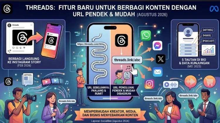 Threads Uji URL Pendek, Berbagi Tautan Berpotensi Jadi Lebih Praktis