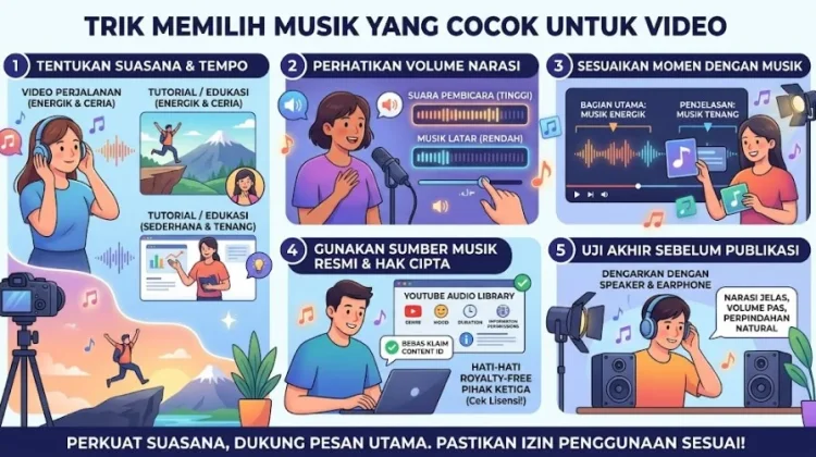 Trik Memilih Musik yang Cocok untuk Video, Bebas Royalti