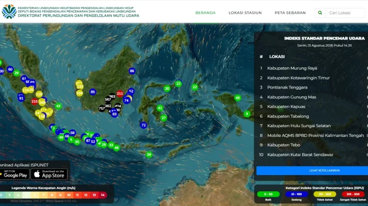 Kabut Asap Selimuti Delineasi IKN, Indeks Pencemaran Udara Wonotirto Tembus 162