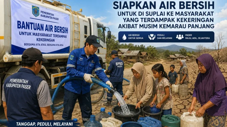 Pemkab Paser Akan Suplai Air Bersih untuk Wilayah Terdampak Kekeringan