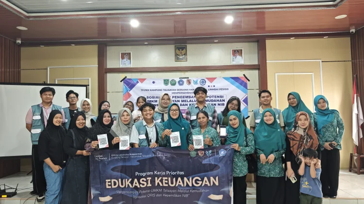 KKN 52 Unmul dan PKK Dampingi UMKM Talisayan Berau Go Digital