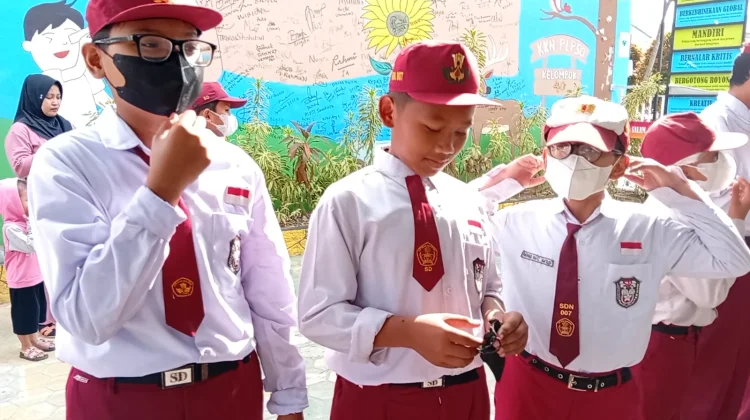 SDN 007 Samarinda Ulu Perkuat Imbauan Penggunaan Masker