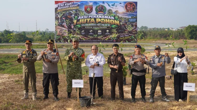Menjaga Kelestarian Lingkungan, Kodim 0904/Paser Gelar Penanaman 500 Pohon