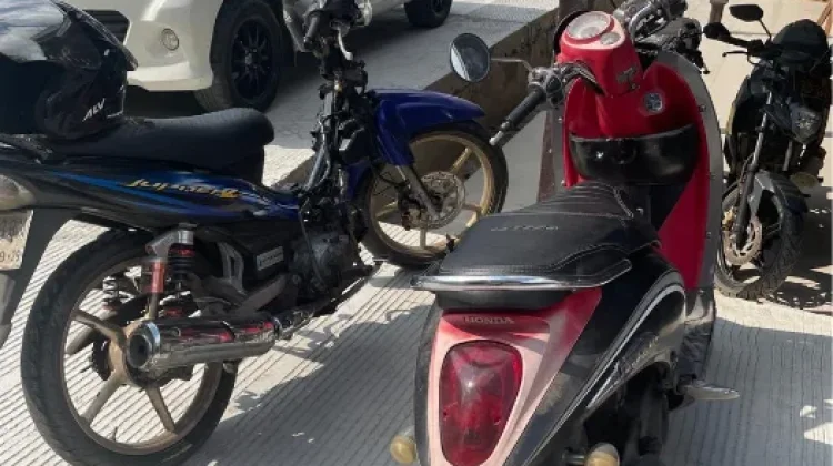 Motor Raib Tak Dikunci Stang, Tiga Pria Diamankan Polsek Sungai Pinang