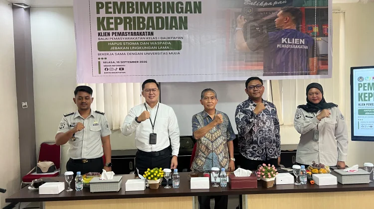 Bapas Balikpapan Gandeng Universitas Mulia Bina Mental Klien