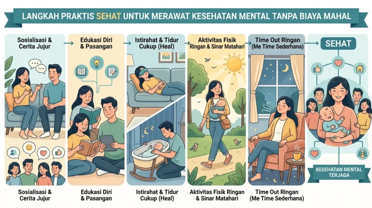 Langkah Praktis SEHAT untuk Merawat Kesehatan Mental tanpa Biaya Mahal