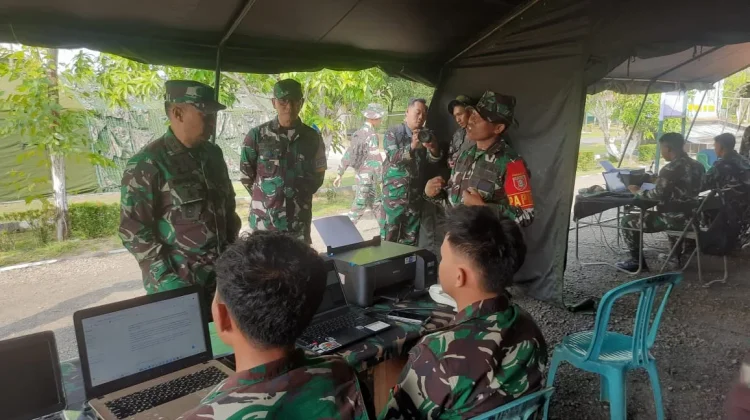 Latihan Antar Kecabangan TNI AD Digelar di Malinau