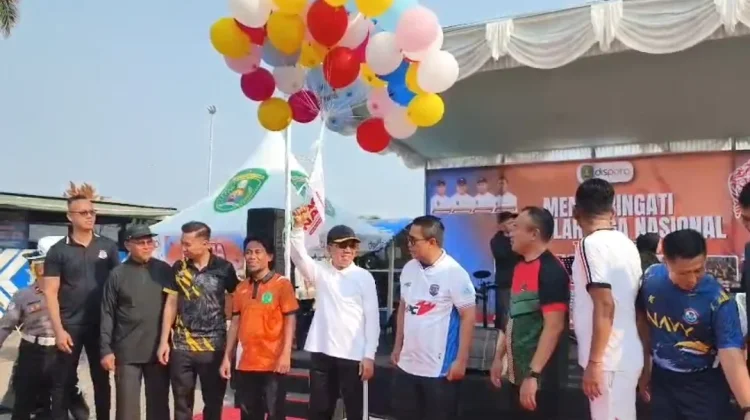 Haornas di Kudungga, Warga Bisa Berolahraga Sekaligus Mengakses Layanan Publik