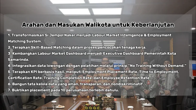 Wali Kota Samarinda Dorong Si Jempol Naker Jadi Labor Market Intelligence