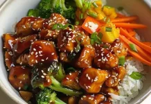 Cara Masak Praktis Ayam Teriyaki dan Sayuran