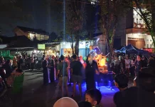 Antusias Tinggi, Polresta Samarinda Kawal Ketat Bedug Sahur Kampung Ramadan