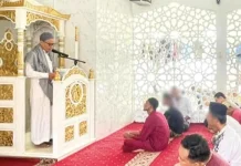 Warga Binaan Rutan Balikpapan Khusyuk Salat Jumat