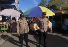 Polri dan Dishub Perketat Pengamanan Pasar Ramadan Kampung Jawa Bontang