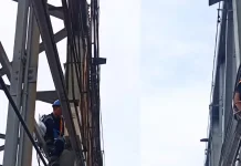 Sistem Navigasi Baru Dipasang di Kolong Jembatan Mahakam Samarinda