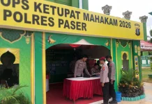 Polres Paser Dirikan Pos Pelayanan Lebaran Nyaman dan Ramah Bagi Pemudik