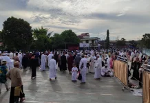 Kembali Difungsikan, Ribuan Jemaah Salat Idulfitri 1547 H di Masjid Ash Shabirin