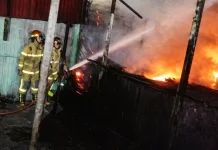 Kebakaran Hanguskan Tiga Toko di Kariangau Balikpapan