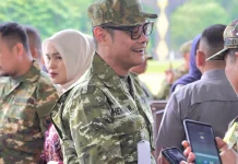 Kenakan Seragam Komcad Loreng Hijau, Ketua DPRD Paser Ikuti Kegiatan Retret