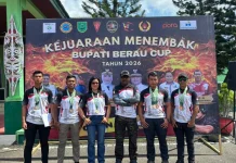 Satbrimob Polda Kaltim Borong 15 Medali Kejuaraan Menembak Bupati Berau Cup 2026