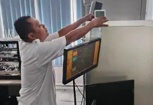 Termometer Digital Jaga Suhu Ideal Studio Siaran Profesional