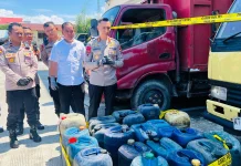 Polresta Balikpapan Bongkar Penimbunan BBM, 6 Tersangka Ditangkap